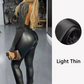 Women's Faux Leather High Waisted Thickened Leggings