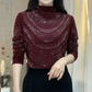 Women’s Graceful Long Sleeve Top With Sequins