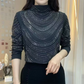 Women’s Graceful Long Sleeve Top With Sequins