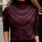 Women’s Graceful Long Sleeve Top With Sequins