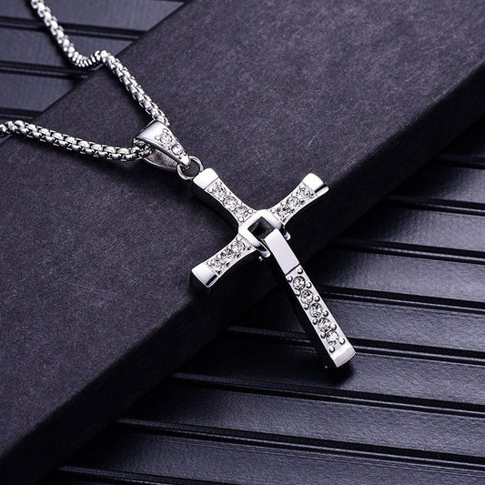 Unisex Cross Pendant Necklace for Men and Women