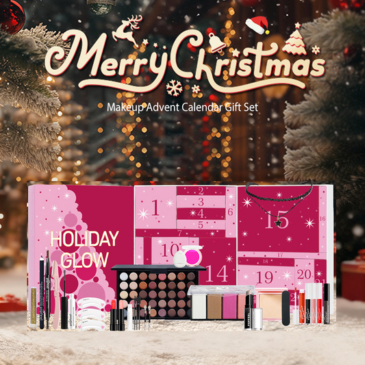 💝Best Gift💝【Makeup Advent Calendar Gift Set】✨ — All-in-one kit with 40-color eyeshadow palette & daily surprises!💄
