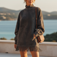 🔥Black Friday Promotion 49% OFF🔥Casual Turtleneck Pocket Dress with Tassel Hem
