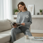 Women's Two-Piece Knit Loungewear Set