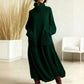 Women's Turtleneck Long Sleeve Knit Sweater Dress