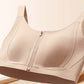 Women's Comfortable Wireless Seamless Zip Front Closure Bra
