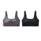 Women's Comfortable Wireless Seamless Zip Front Closure Bra