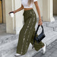 Women's Casual Drawstring Wide-Leg Pants