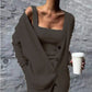 Women's Knit Cardigan, Vest & Pants Set