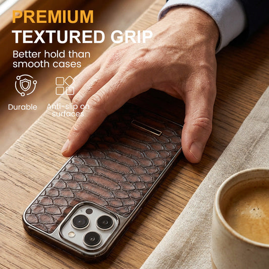 Snakeskin Texture Faux Leather Phone Case