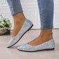 Women's Glitter Pointed Toe Flats