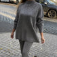 Rhinestone Embellished Knit Sweater & Pants Set