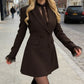 Women's Double-Breasted A-Line Blazer Dress