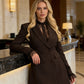 Women's Double-Breasted A-Line Blazer Dress