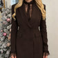 Women's Double-Breasted A-Line Blazer Dress