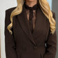 Women's Double-Breasted A-Line Blazer Dress