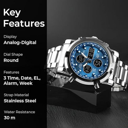 ⌚ 60% OFF NOW! 🪖 Men‘s Military Watch – Analog-Digital Display, Waterproof & Shock-Resistant 🛡️