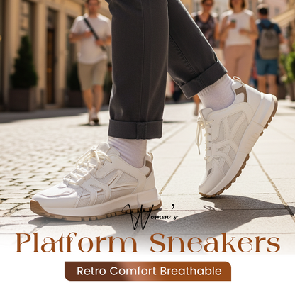 Women's Retro Comfort Breathable Platform Sneakers