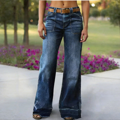 🎁2026 New Arrivals💥Women's Retro Flare Jeans with Pockets