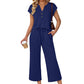 🔥🎁New arrival 50% OFF💥Short Sleeve Top and Wide Leg Pants Outfit