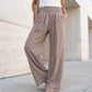 ⏳LAST DAY SALE 49% OFF!🎁Striped Gingham Wide Leg Pants High Waisted With Pockets