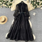 👗60% OFF NOW! ✨ Vintage Embroidered Lantern Sleeve Dress – Delicate Embroidery, Romantic Puff Sleeves & Flowy Fit 🌸