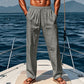 Men's Trendy Linen Loose Fit Pants with Pockets