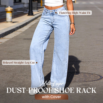 High-elasticity plus-size embroidered bow jeans👖