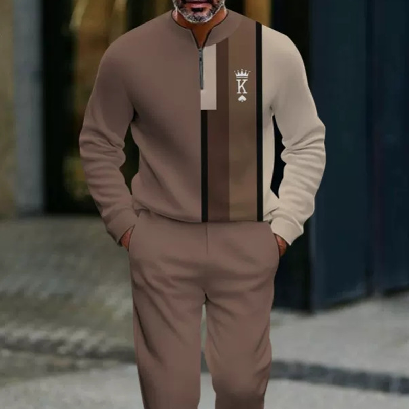 👕🔥 סט חולצה ומכנסיים לגברים עם הדפס גרפי 👖