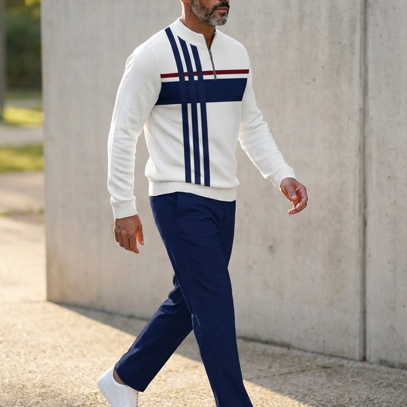 👕🔥 סט חולצה ומכנסיים לגברים עם הדפס גרפי 👖