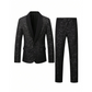 🔈50% OFF!!🧥👖Men's Black Sparkle Tuxedo Suit Set