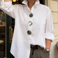 💐50% OFF ! Women’s Oversized Shirt – Everyday Comfort & Statement Buttons 👚✨【Limited Offer】