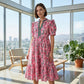 🎁2026 New Arrivals 60% OFF💖Women's Floral Print Puff Sleeve Maxi Dress