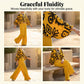 Women's Retro Graphic Print Top & Wide-Leg Pants Set