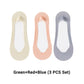 Women's Ultra-Invisible Boat Socks(3 Pairs)