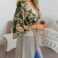 🔥Summer Hot Sale 60% Off!!✨Women's Floral Kimono Ruffle Sleeve Tie Cardigans Flowy Boho Loose Cover Ups