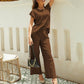 🎉Hot Promotion 50% OFF🛍️Short-Sleeve Top & Wide-Leg Pants 2-Piece Set