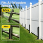 ✨ Fix Wobbly Fence Posts Fast – Heavy-Duty H-Shaped Fence Post Repair Anchor! ✨