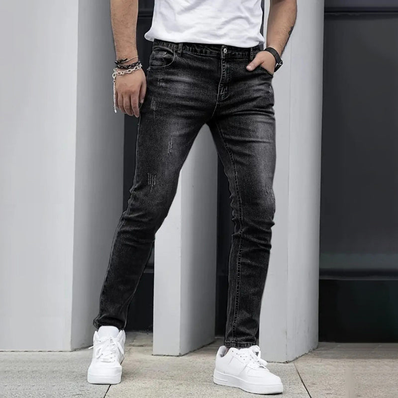 🖤 מבצע בלאק פריידי: 50% הנחה 🖤 👖 ג'ינס מתוח ודמוי לגבר