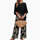 🎁Mother's Day Special Sale 50% OFF!💐5/8 Sleeves Top & Print Pants Set