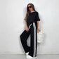 ⏳Limited-time 50% off⏰Women's Striped Top & Wide-Leg Pants Set👚👖