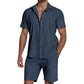 Summer Casual Breathable 2-Piece Set for Men