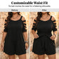 💎 -50% ON CHIC COLD-SHOULDER ROMPER! 💎 Tie-Waist, Pockets & Breathable Summer Style