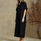 Women's Casual Short Sleeve Wide-Leg Jumpsuit