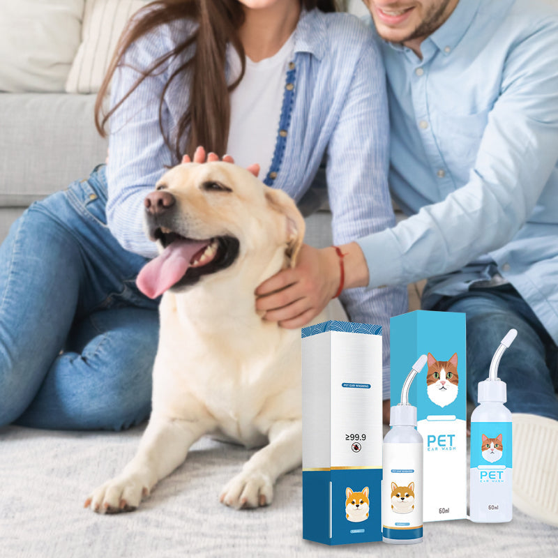 🐶🐱 תמיסת ניקוי אוזניים לכלבים וחתולים | מקלה גירוד וריח ✨ | צמחים טבעיים בטוחים 🌿