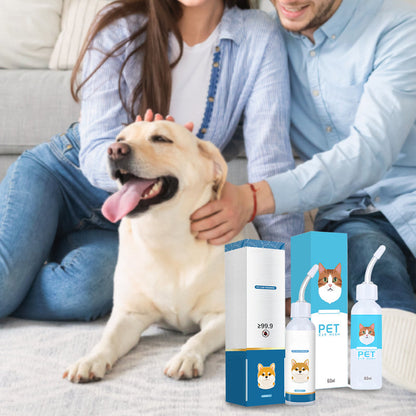 🐶🐱 תמיסת ניקוי אוזניים לכלבים וחתולים | מקלה גירוד וריח ✨ | צמחים טבעיים בטוחים 🌿