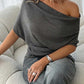 ⏳Limited-time 50% off⏰Women's Asymmetrical Off-Shoulder Batwing Sleeve Top👚