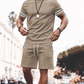 🔥2026 HOT SALE🔥Men's Striped T-Shirt & Shorts 2-Piece Set