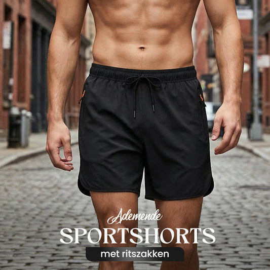 🏃🔥Last Day Sale 49% OFF💨 Breathable Athletic Shorts – Zippered Pockets, Quick-Dry & Elastic Waistband