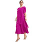 Elegant Layered Dress with Flutter Sleeves